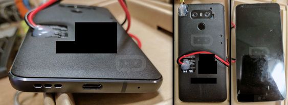 Dette skal være en tidlig prototype av telefonen, her uten skjermen med de avrundede hjørnene.