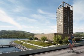 IDYLL: Med Mjøsa som nærmeste nabo kan man ikke klage på beliggenheten.