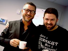 Podkasterne på MediaPuls: Hans-Petter Nygård Hansen og Marius Karlsen.