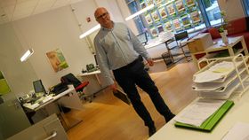 – ET HETT MARKED: Jon Syver Ternå hos Krogsveen AS forteller om et hett boligmarkedet i kommunen, og hetere skal det bli!
