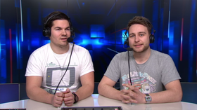 TV 2s Overwatch-eksperter, Jonas «AverageJonas» Navarsete (t.v.) og Christian «hansmeNt» Hansen.