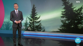 Fra introen til forrige lørdags Dagsrevy-reportasje om nordlys-turisme.