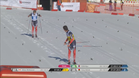 PÅ VEI MOT MÅL: Det er bare få meter igjen på oppløpssiden her, og Bye fosser inn til nok en medalje!