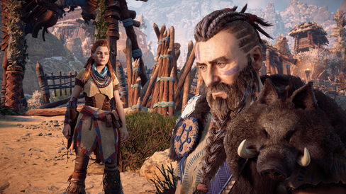 Rost er redd for at Aloy skal avvise ham når hun blir akseptert av Nora-stammen.