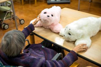Robotselen Paro er en japansk oppfinnelse spesielt tiltenkt for demente pasienter. Den brukes i dag på sykehjem i flere land og er laget i flere ulike varianter.