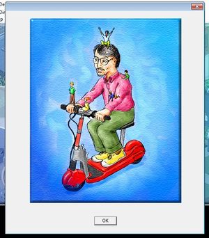 Will Wright la igjen en hyggelig hilsen i startskjermen.