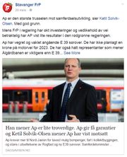 ...og slik vinklet Frp saken til.