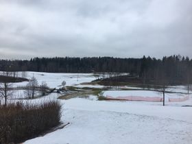 BEST FORHOLD: Det er her på Østre Greverud at det er best skispor akkurat nå.