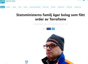 Yles omtale av saken.