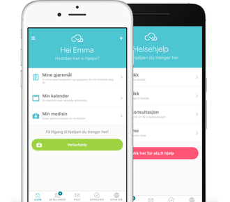 Slik ser pasientsky.nos app ut. Den skal gjøre hverdagen enklere for tusenvis av norske pasienter og brukere.