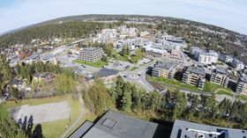 I DAG: Slik ser det ut på Kolbotn i dag, sett fra fugleperspektiv.