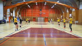 TOPPMOTIVERTE: Oppegård-damene har jobbet og forberedt seg i lang tid foran kveldens kamp.