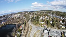 SKAL UTBYGGES: Kolbotn sentrum med omegn er i støpeformen.