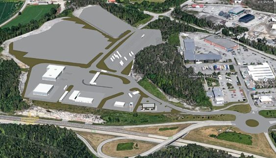 Svinesund Transportsenter tar form.
