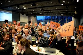 Landsmøtet til Norsk Journalistlag 21-23 mars på Fornebu utenfor Oslo.