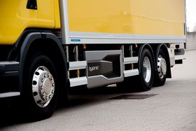 Scania G340 Hybrid - 3 akslet skapbil med kombinasjonen mellom elektrisk og dieselmotor.