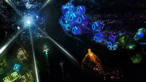 Rez Infinite er et simplistisk men vakkert spill.