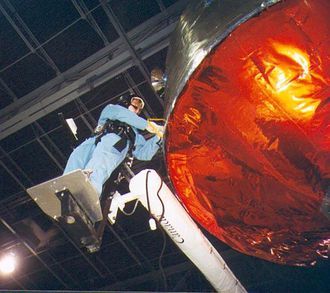 16 år gammel på International Space Camp i Huntsville i Alabama.