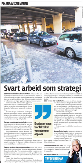 Den innklagede lederartikkelen i februar.
