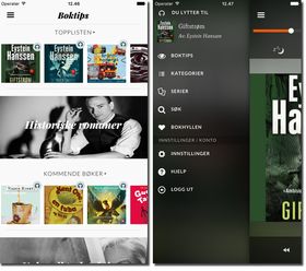 Storytel har et fint og behagelig design, samtidig som nedlasting og avspilling av bøker går som en lek.