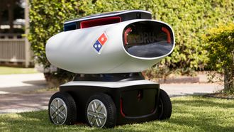 Prototypen Domino’s Robotic Unit ble i fjor testet i Australia.