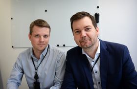 Nyhetsleder Lars Håkon Grønning og seksjonsleder Anders Sooth Knutsen i VGs dagsorden-avdeling.