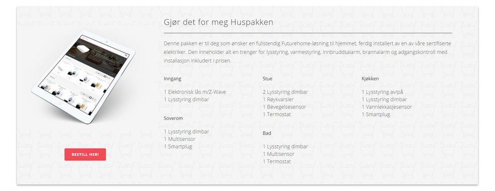 Dette får du med i «Gjør det for meg Huspakken».