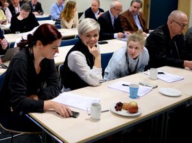 Styreleder Silje Sjursen Skiphamn i SKUP (i midten).