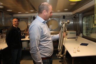 Instrumentet Fridtjof Nansen utviklet for prøvetaking på flere dyp på samme opptak.