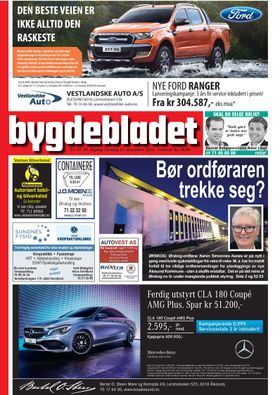 Forside til avisa og artikkelen som nå er klaget inn til PFU.