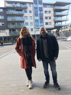 HÅPER PÅ STORINRYKK: SLT-Koordinator Sara Kløverød Adolphson og Gregory Gurvich, leder for Utekontakten i Oppegård kommun inviterer til åpent rusmøte for tenåringsforeldre.