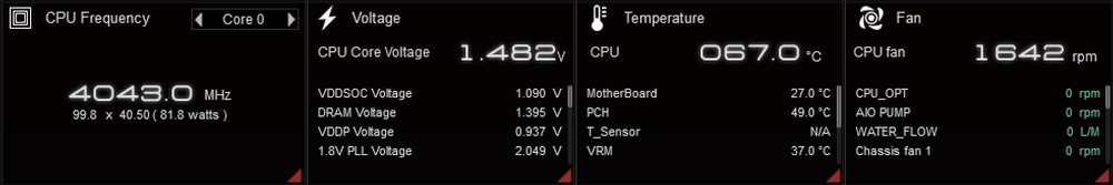 Fra overklokkingen av AMD Ryzen 5 X1500.