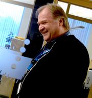 Styreleder Bjørnar Tromsdal i Steinkjer-Avisa.