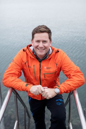 SJEF: Konsernsjef i Hurtigruten Daniel Skjeldam har grunn til å smile.