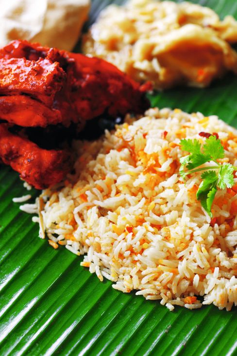 Nasi Briyani er av indisk opprinnelse.