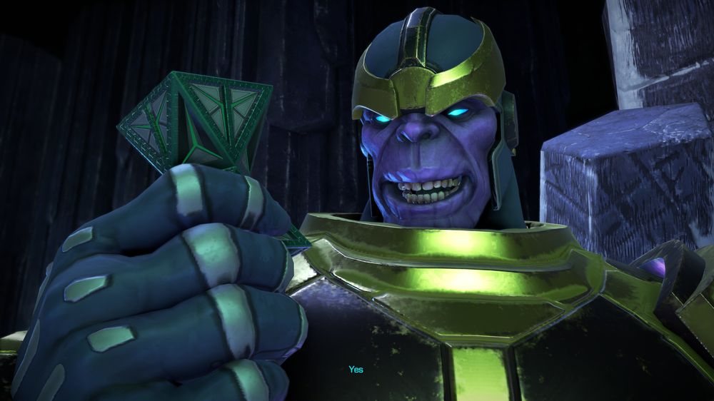 Thanos er på plass. (Bilde: Mikkjell Lønning/Gamer.no)