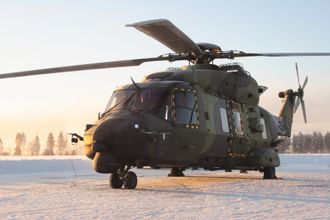 Patria har bygget 29 slike NH90 og overtar nå vedlikeholdet av 14 norske maskiner.