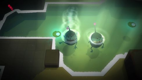 Det skorter ikke på kreativt utformede monstre i World to the West. Oterfisken (?) er et godt eksempel.