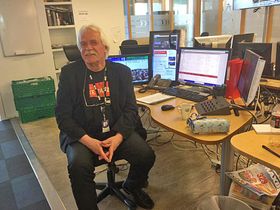 Vaktsjef Ragnar Auglænd leder sin siste sending som vaktsjef i NRK Dagsrevyen.
