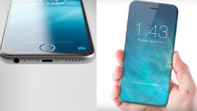 Den nye iPhone-modellen kan få kant-til-kant-skjerm og ingen hjemknapp. Avbildet er en konsepttegning.