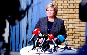 Høyre-leder og statsminister Erna Solberg.