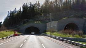 HER SKJEDDE DET: Tre ganger på relativt kort tid har det blitt tatt fyllekjørere ved Nøstvedttunnelen på E6