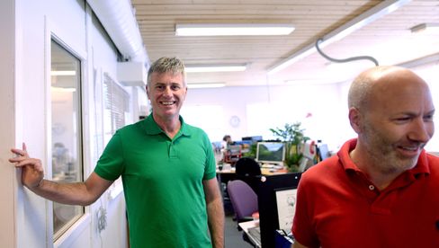 To ledere: Redaktør Magne Kydland og direktør Reidar Hystad.