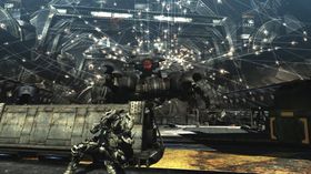 Spillere må kjempe mot både små og store robotfiender i Vanquish.