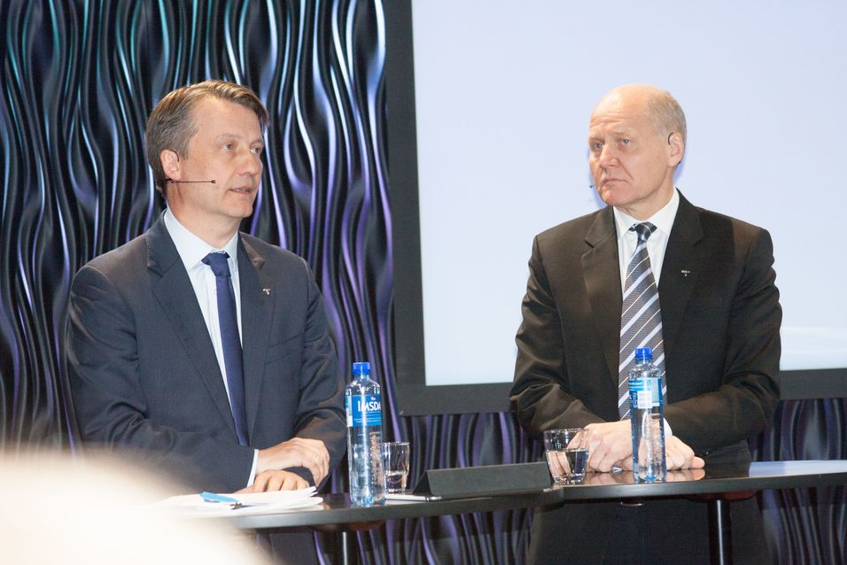 Finansdirektør Jørgen C. Arentz Rostrup og konsernsjef Sigve Brekke i Telenor har byttet Asia-virksomhet mot latinamerikansk virksomhet innen online markedsplasser med Schibsted og tjent 3,4 milliarder i prosessen.