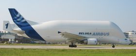 LASTEFLY: Beluga er forgjengeren til det nye fraktflyet Beluga XL.