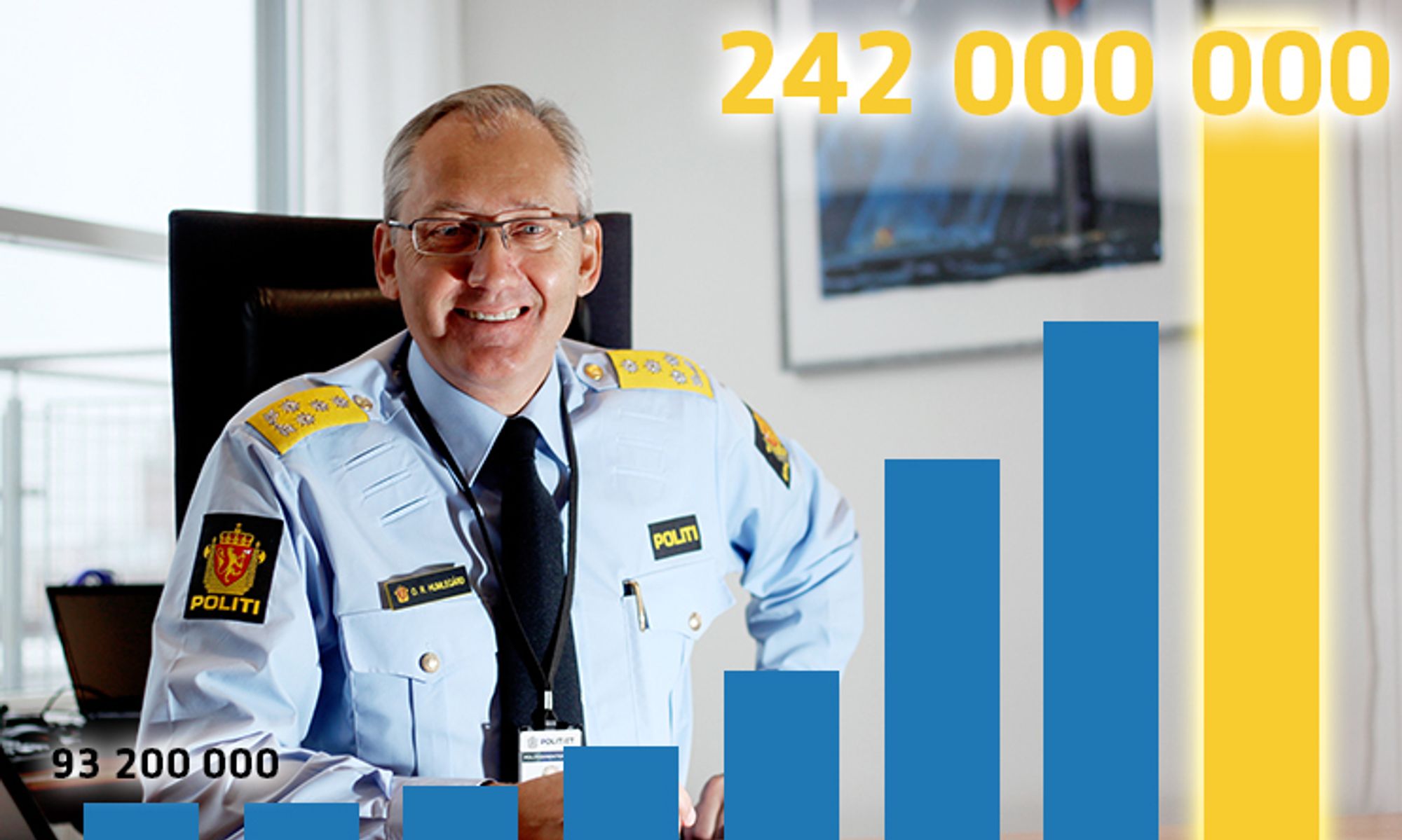 Pengene i politibudsjettet dreies fra distriktene til politiledelsen.
