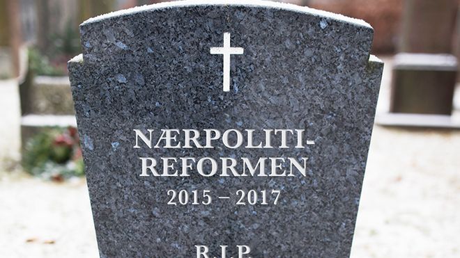 Legger nærpolitireformen død