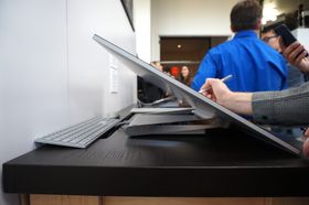 Maskinen støttet Microsofts skjermpenn.