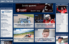 Slik ser Parc Fermé ut mandag morgen.